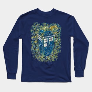 The Doctor in the starry night Long Sleeve T-Shirt